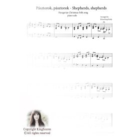Pásztorok, pásztorok - zongora kotta