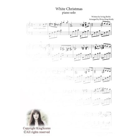 White Christmas - zongora kotta