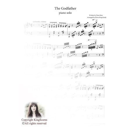 The Godfather Love Theme piano sheet music