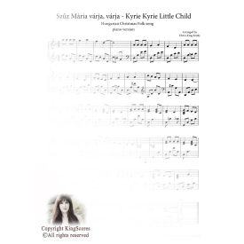   Kirje, kirje kisdedecske - Szűz Mária várja - zongora kotta