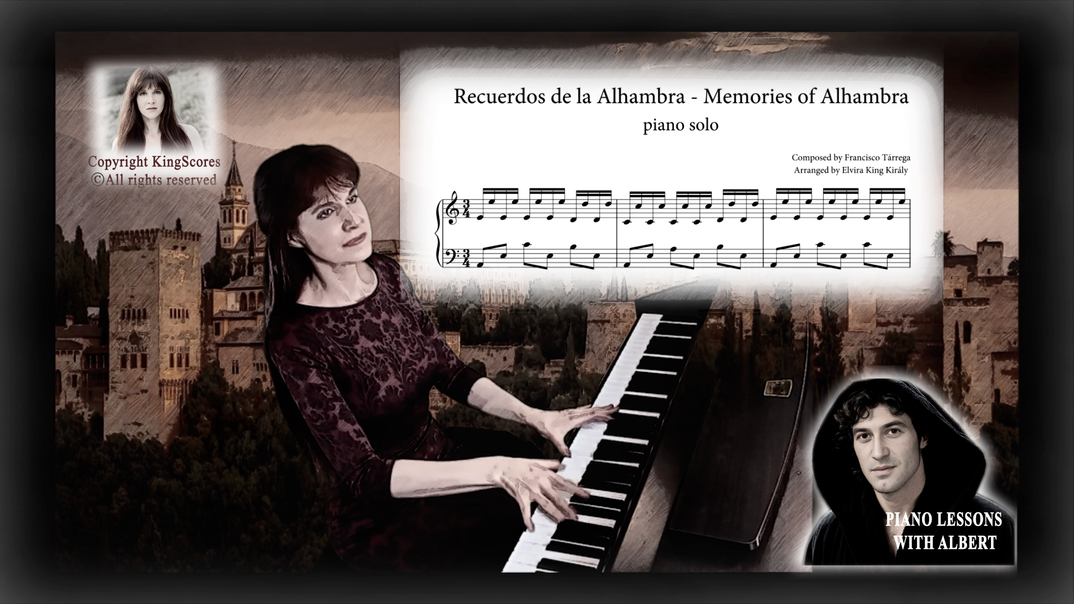 Tarrega - Memories of Alhambra - piano
